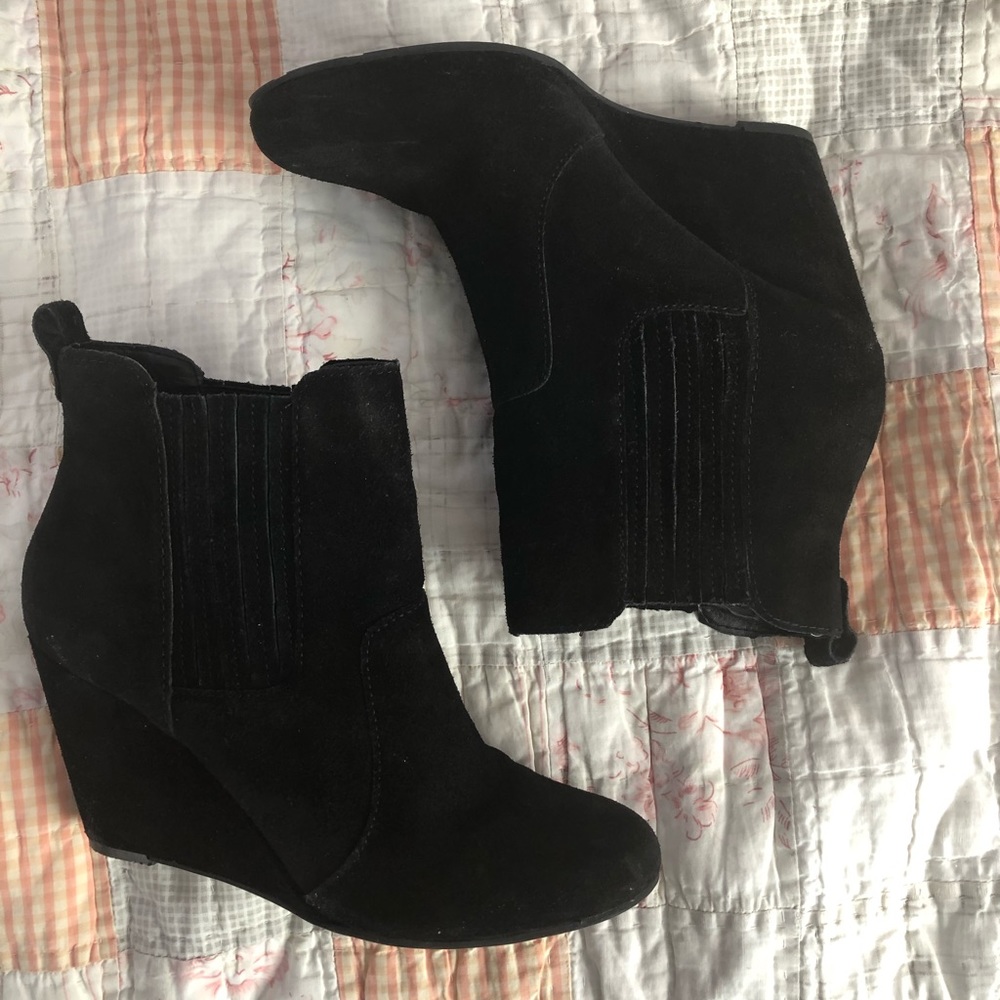 Bcbgeneration Suede Wedge Booties - image 3